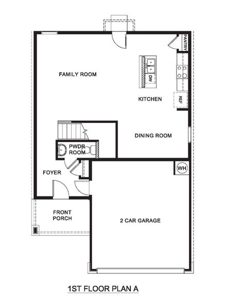2D floor plan layout for the Franklin by D.R. Horton in California Meadows, Arlington, TX (Image 3).