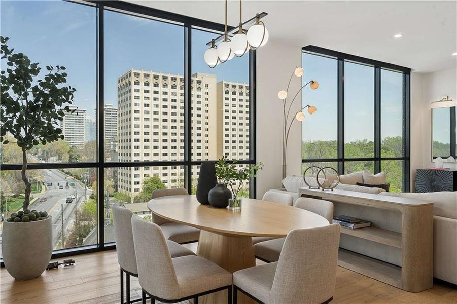 Furnished interior view inside a new home in , Atlanta (Image 16).