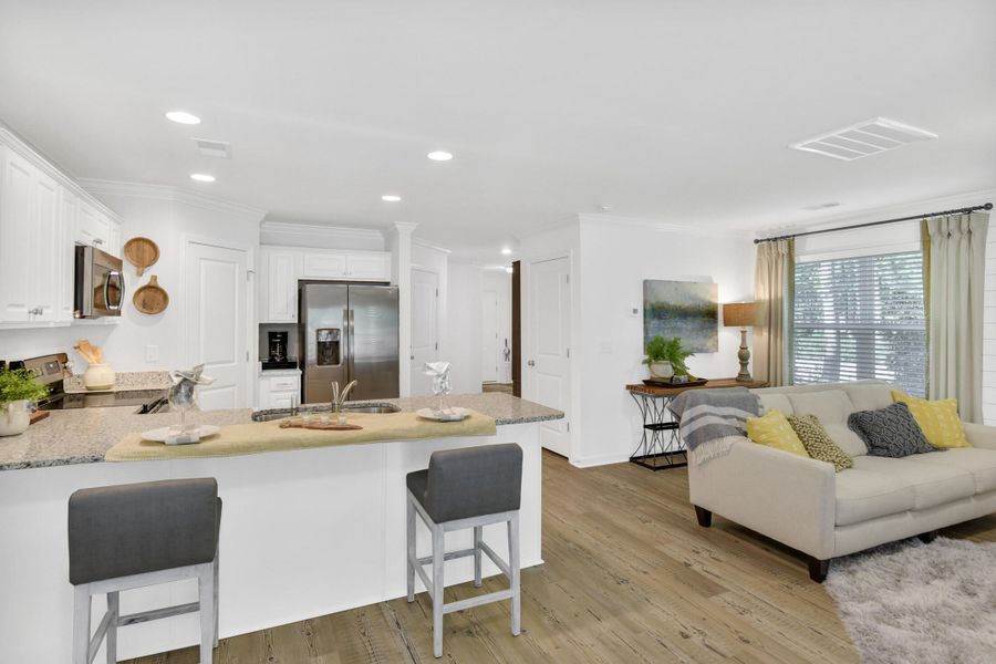 Furnished interior view inside a new home in Central Creek, Goose Creek (Image 8).