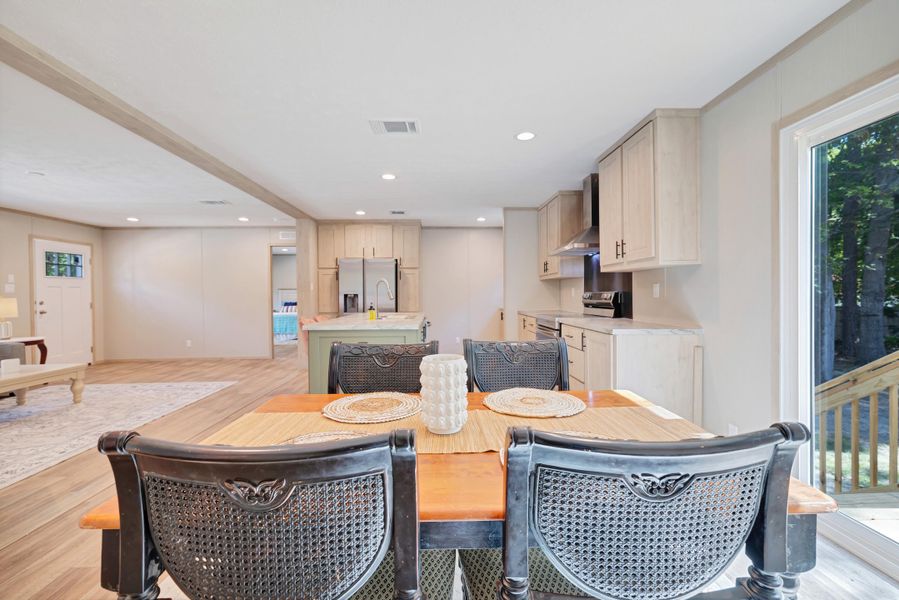 Furnished interior view inside a new home in , Cross (Image 29).