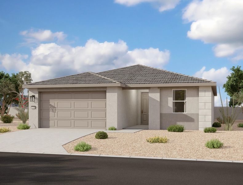 Exterior elevation rendering Exterior elevation rendering