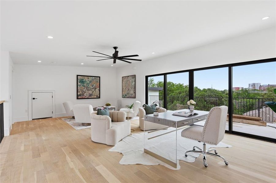 Furnished interior view inside a new home in , Dallas (Image 31).
