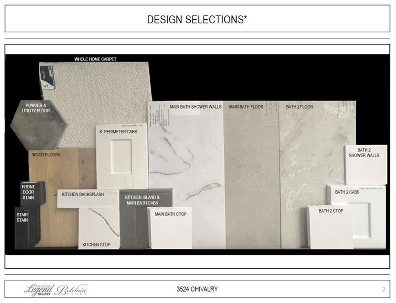 Design selections - Representative photo