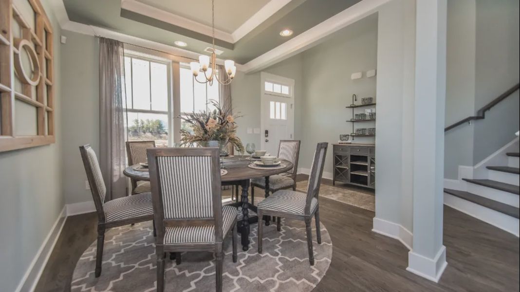 Furnished interior view inside a new home in Sidney Creek Single Family, Zebulon (Image 6).
