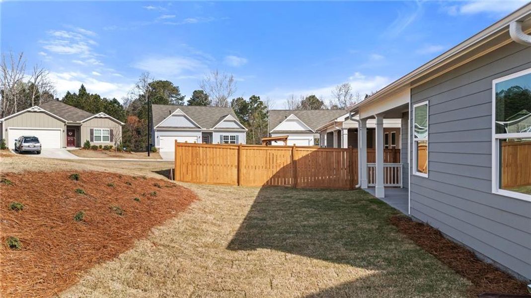 Exterior details and patio area of a home in Villages at Cedar Hill, Dallas (Image 4).