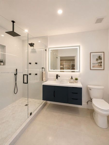 Furnished interior view inside a new home in , Fort Lauderdale (Image 35).
