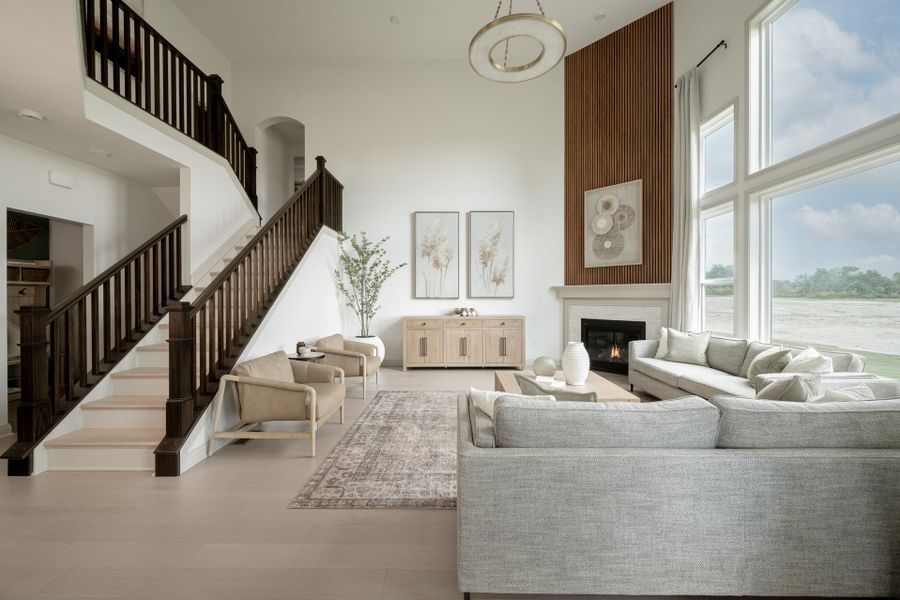 Representative furnished interior of a home built from the Avery by Fischer Homes in Twin Lakes, Hoschton (Image 9).