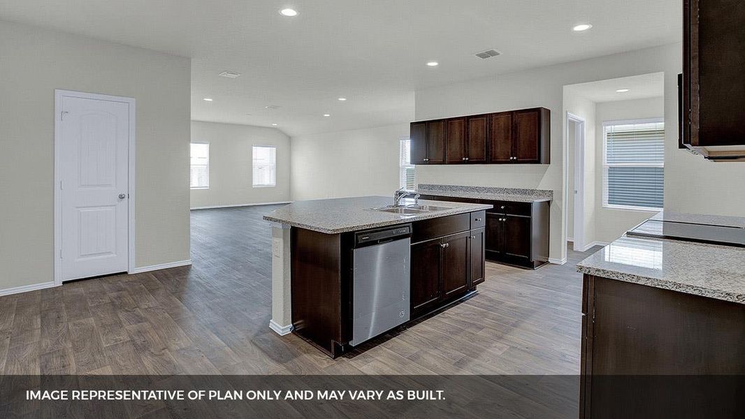 Furnished interior view inside a new home in Bar W Ranch, Leander (Image 10).