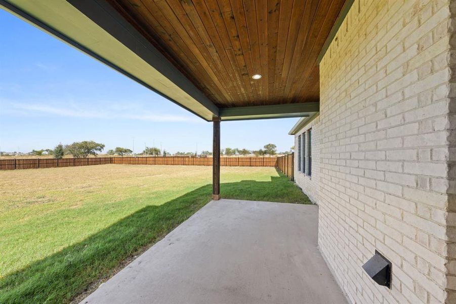 Exterior details and patio area of a home in , Midlothian (Image 2). Exterior details and patio area of a home in , Midlothian (Image 2).