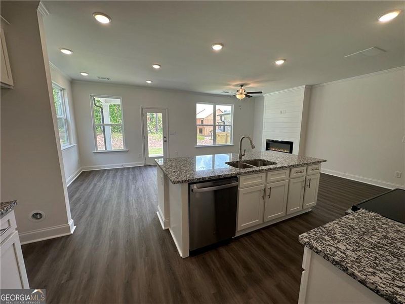 Furnished interior view inside a new home in Mulberry Summit, Flowery Branch (Image 4). Furnished interior view inside a new home in Mulberry Summit, Flowery Branch (Image 4).
