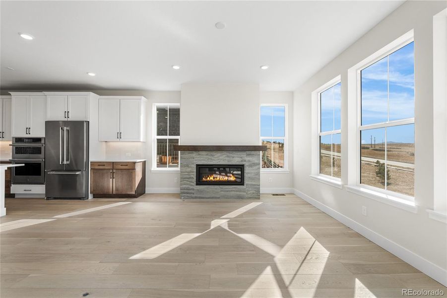 Furnished interior view inside a new home in Gallery at The Canyons, Castle Pines (Image 8).