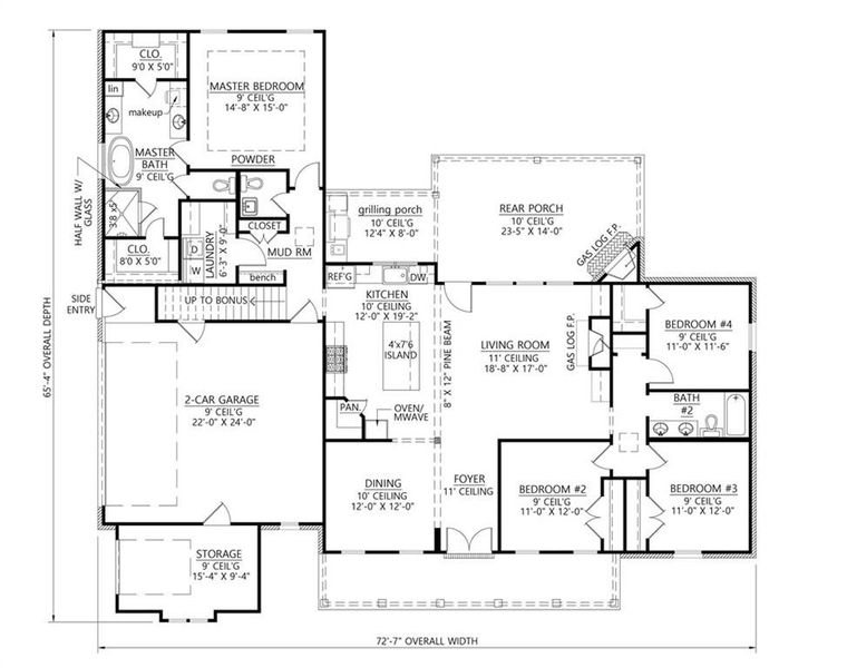 2D floor plan layout of this home in , Buchanan, GA (Image 5).