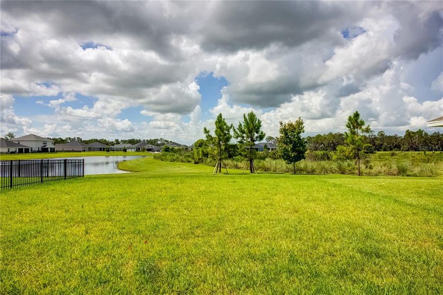 Exterior details and patio area of a home in Aviary at Rutland Ranch, Parrish (Image 4).