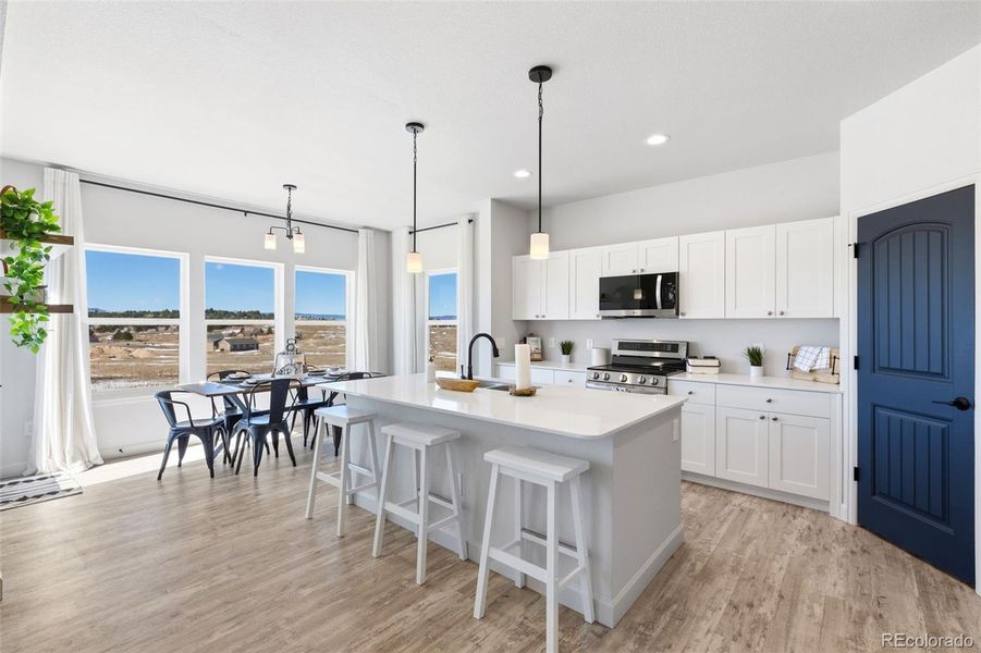 Furnished interior view inside a new home in , Colorado Springs (Image 15).