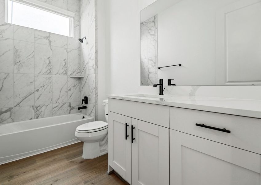 Gorgeous secondary bathroom. Gorgeous secondary bathroom.