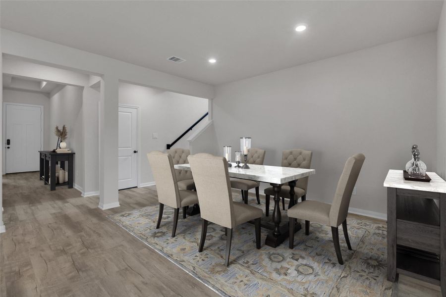 Furnished interior view inside a new home in Elyson, Katy (Image 10).