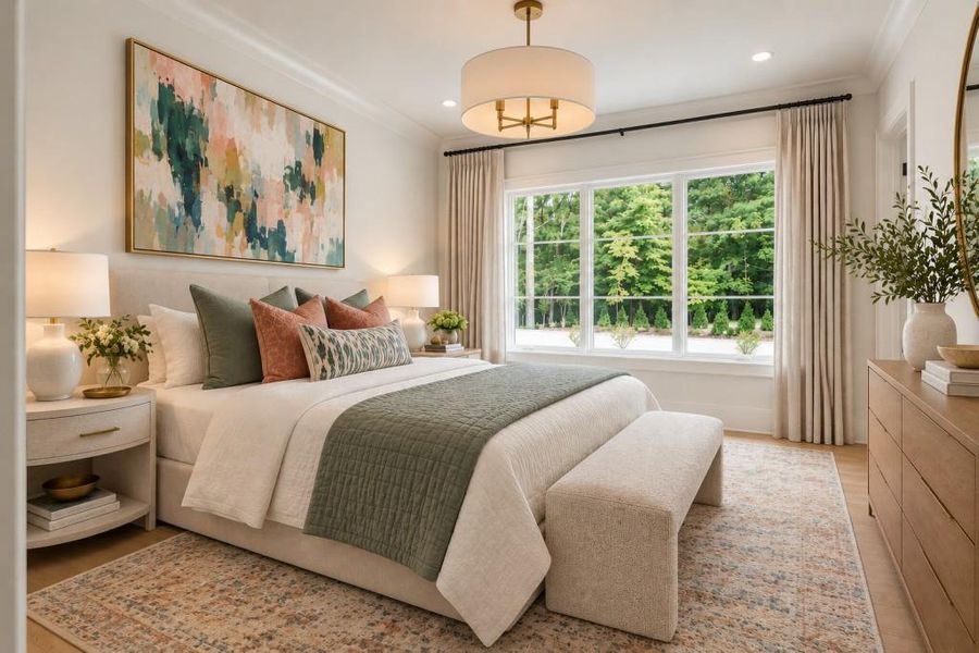 Furnished interior view inside a new home in , Atlanta (Image 53).