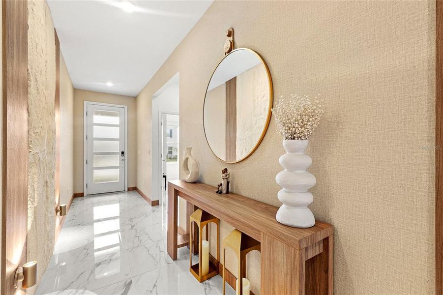 Furnished interior view inside a new home in EverBe, Orlando (Image 9).