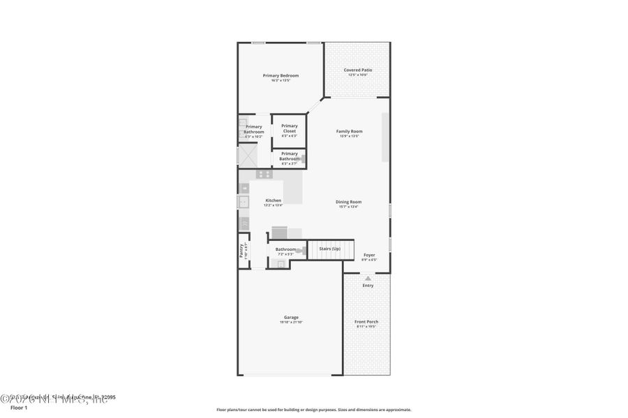 2D floor plan layout of this home in Beacon Lake, St. Augustine, FL (Image 6).
