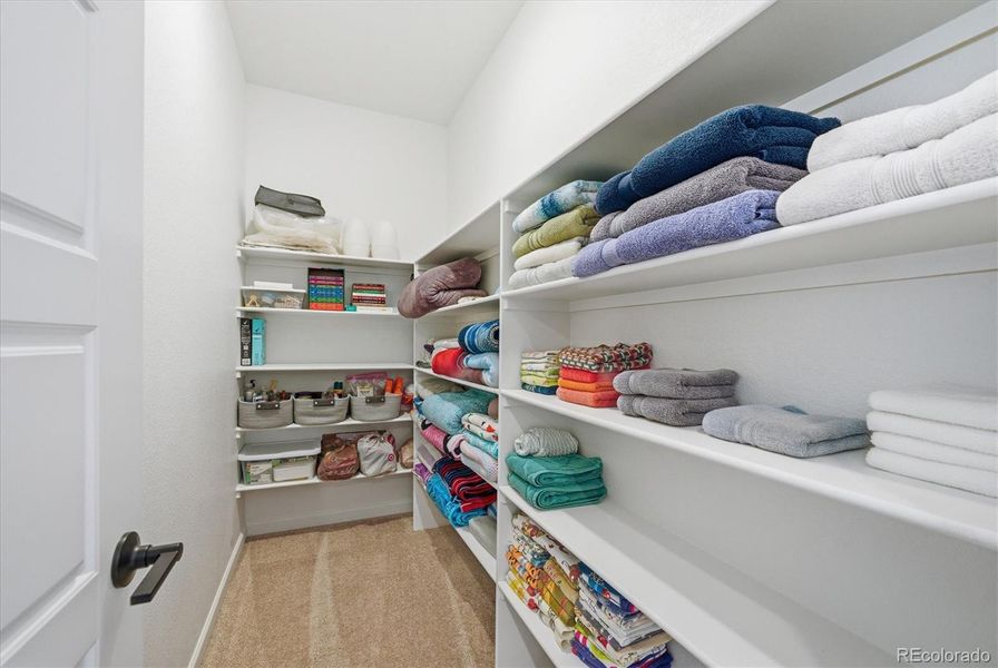 Huge extra closet on the upper level.