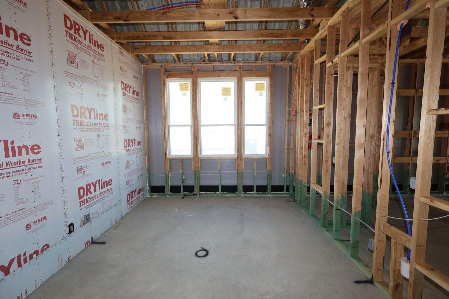 In-progress construction of a new home in Dunham Pointe, Cypress, TX (Image 6).