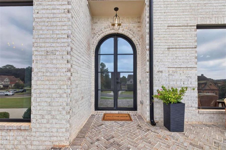 Exterior details and patio area of a home in , Hoschton (Image 29).