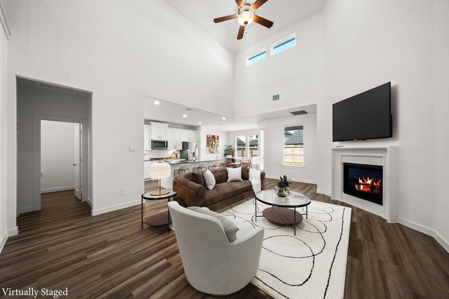 Furnished interior view inside a new home in Harvest Green, Richmond (Image 12). Furnished interior view inside a new home in Harvest Green, Richmond (Image 12).