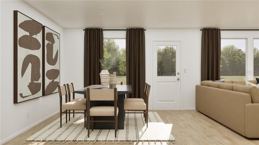 Furnished interior view inside a new home in Crosswinds, Haines City (Image 13).