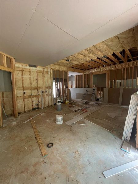 Open concept kitchen and living room