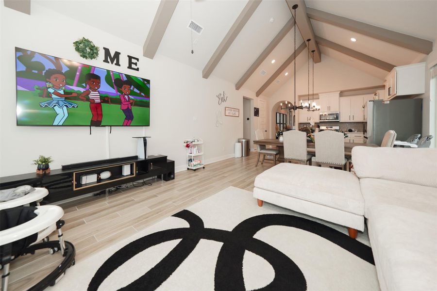 Furnished interior view inside a new home in Elyson, Katy (Image 30).