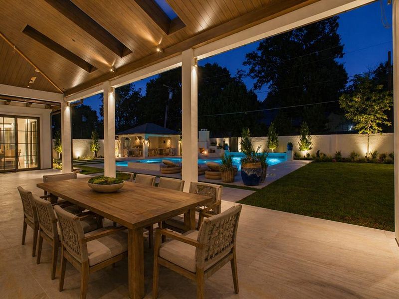 Exterior details and patio area of a home in , Dallas (Image 24).