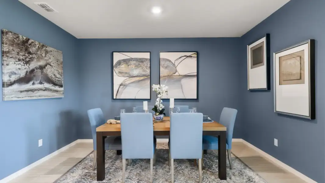Furnished interior view inside a new home in Rosewood at Beltmill, Fort Worth (Image 15).