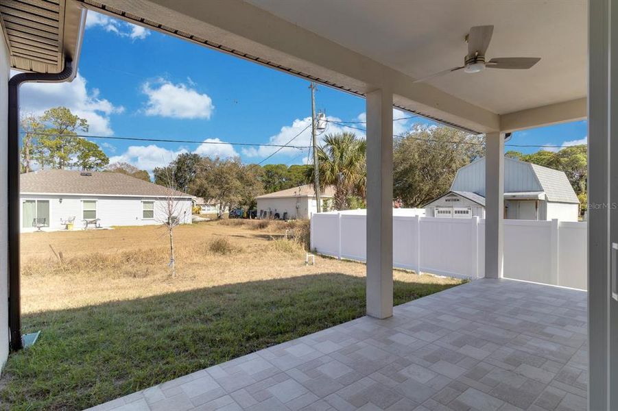 Exterior details and patio area of a home in , Palm Bay (Image 3). Exterior details and patio area of a home in , Palm Bay (Image 3).
