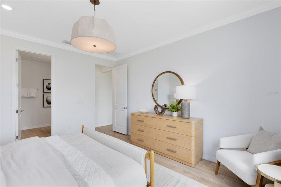 Furnished interior view inside a new home in Sunrise Estates, West Melbourne (Image 10).