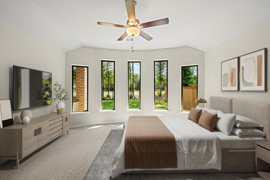 Furnished interior view inside a new home in The Highlands, Porter (Image 9).
