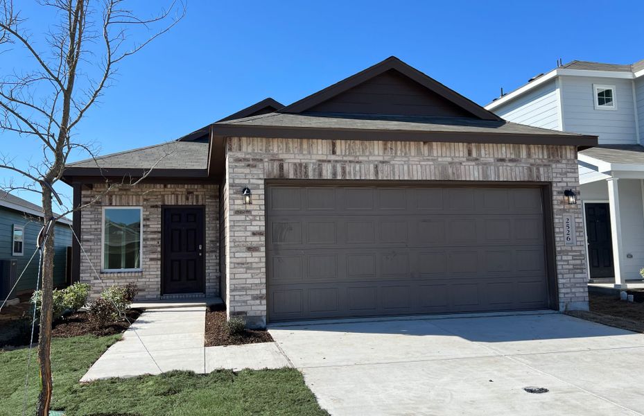 Representative exterior photo of a completed home built from the Livingston by Centex in Ashford Crossing, Princeton, TX (Image 1). Representative exterior photo of a completed home built from the Livingston by Centex in Ashford Crossing, Princeton, TX (Image 1).