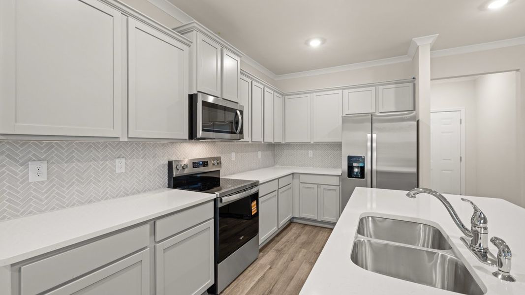 Representative furnished interior of a home built from the Salisbury by D.R. Horton in Independence Villas and Townhomes, Loganville (Image 9).