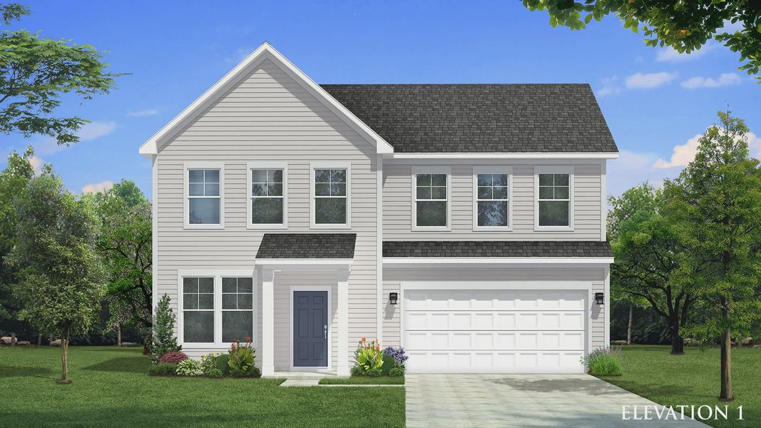Burton Design Elevation 1 at Lakeside Glen by Premier builder DRB Homes in York, SC.