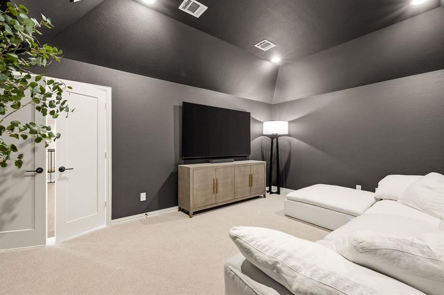 Furnished interior view inside a new home in , The Colony (Image 6).
