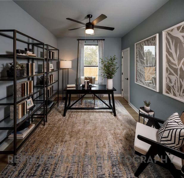 Furnished interior view inside a new home in Easton Park, Austin (Image 12). Furnished interior view inside a new home in Easton Park, Austin (Image 12).