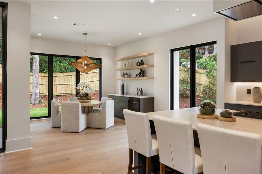 Furnished interior view inside a new home in , Atlanta (Image 32).