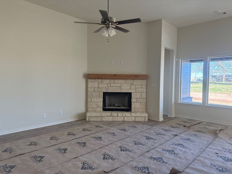 In-progress construction of a new home in Covenant Springs, Springtown, TX (Image 7).