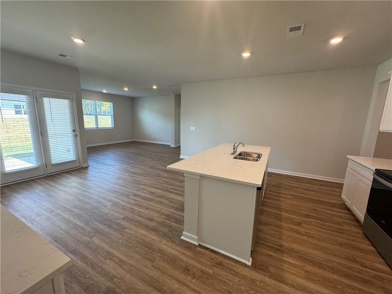 Furnished interior view inside a new home in Oakchase at Hampton, Hampton (Image 8).