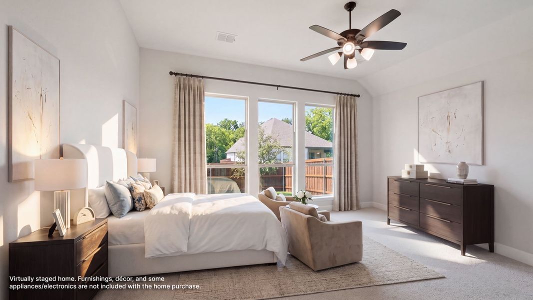 Furnished interior view inside a new home in Trinity Falls, McKinney (Image 10).