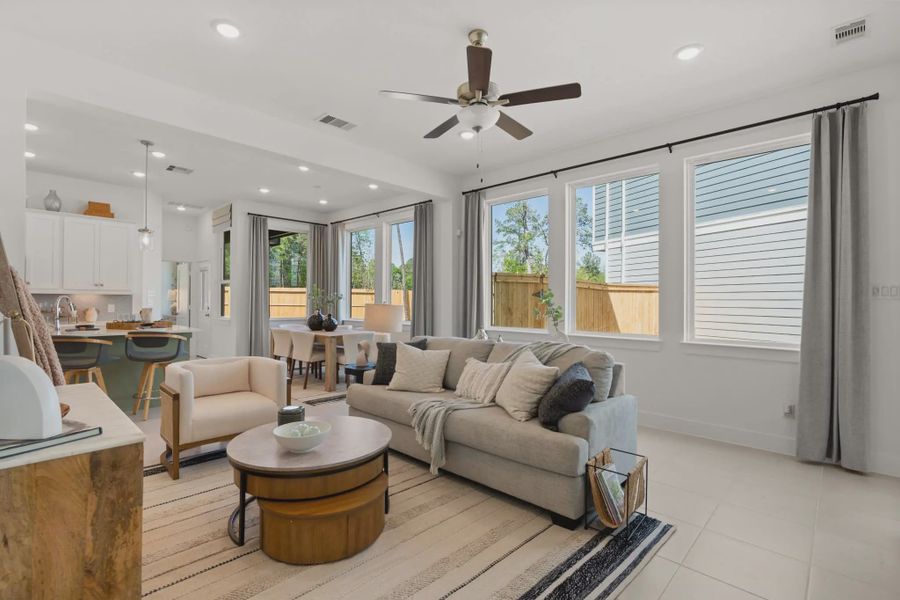 Representative furnished interior of a home built from the Versailles by Chesmar Homes in Santa Rita Ranch, Liberty Hill (Image 4).