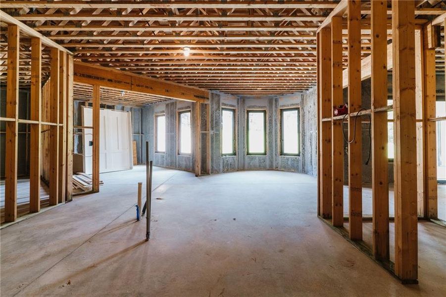 In-progress construction of a new home in , Canton, GA (Image 67).