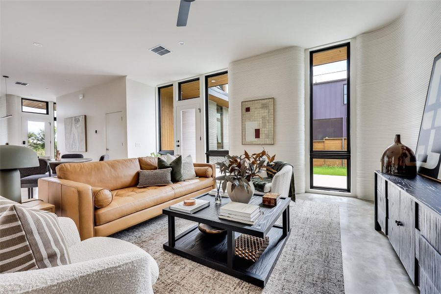 Furnished interior view inside a new home in , Austin (Image 15). Furnished interior view inside a new home in , Austin (Image 15).