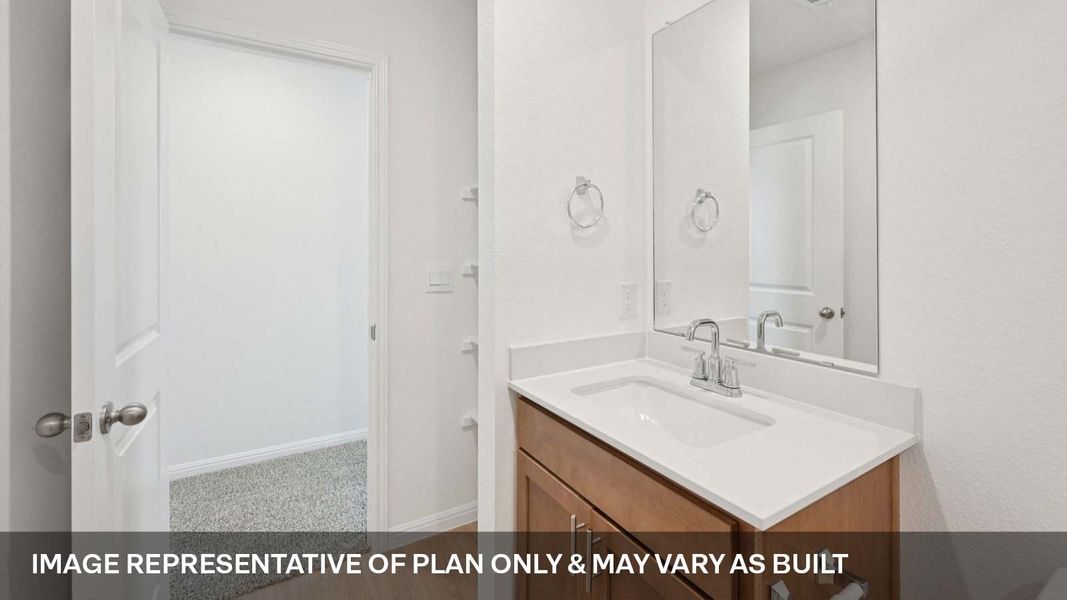 Representative furnished interior of a home built from the The Ozark by D.R. Horton in Bar W Ranch, Leander (Image 9).