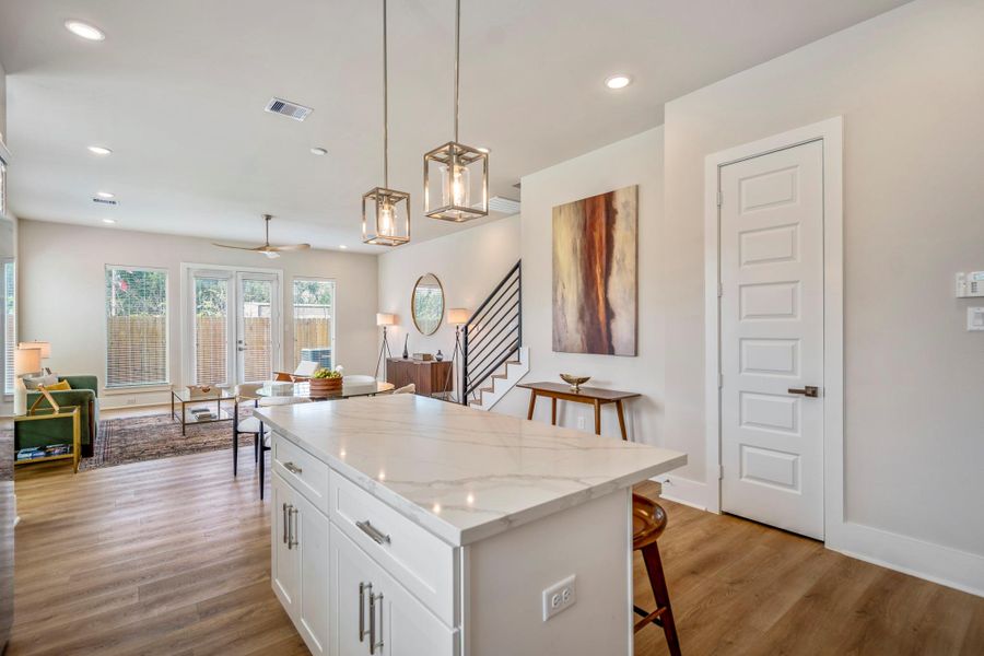 Furnished interior view inside a new home in , Houston (Image 5). Furnished interior view inside a new home in , Houston (Image 5).