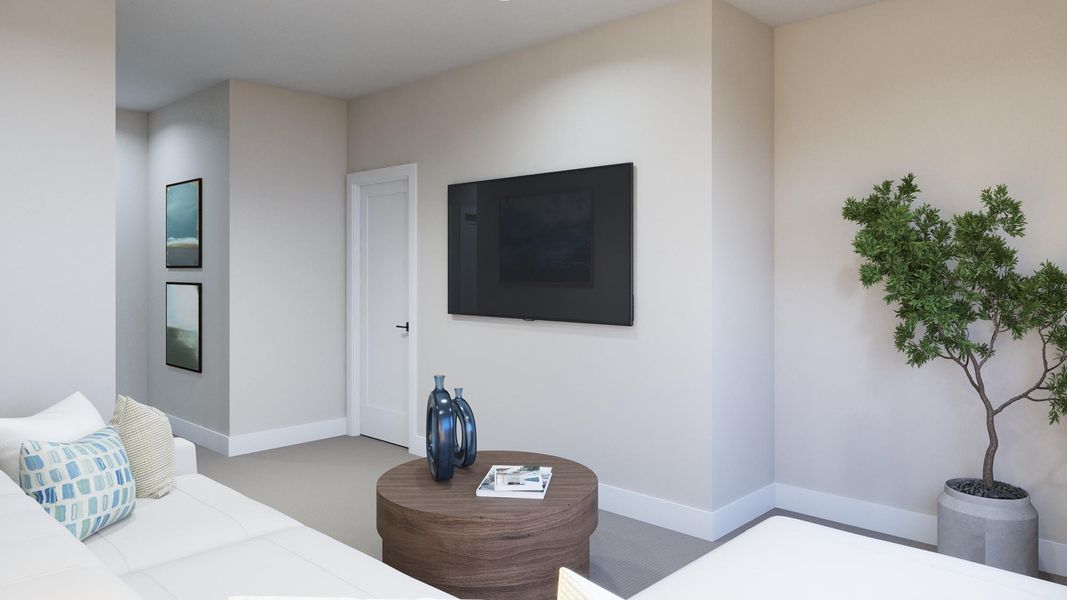 Representative furnished interior of a home built from the Kodee by Risewell Homes in Freedom at Anthem, Kyle (Image 13).